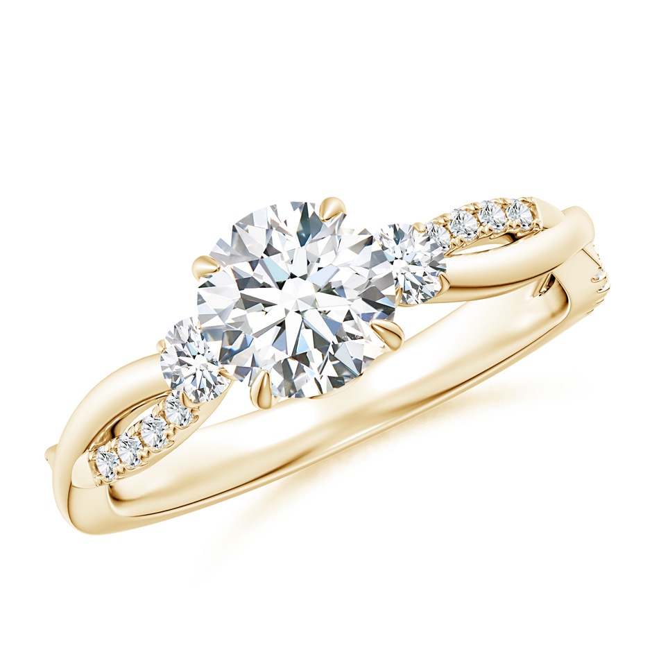6.4mm FGVS LSR4540D-YG-FGVS-6.4 in Yellow Gold 