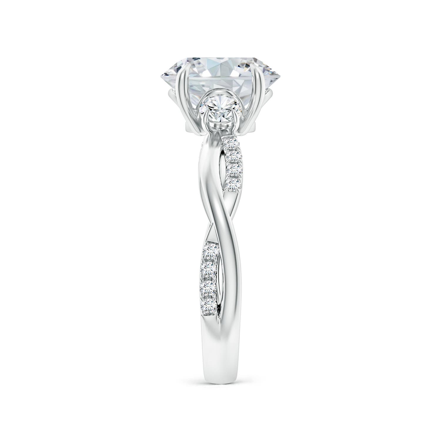 9x7mm FGVS LSR4541D-WG-FGVS-9x7 in White Gold - side 4