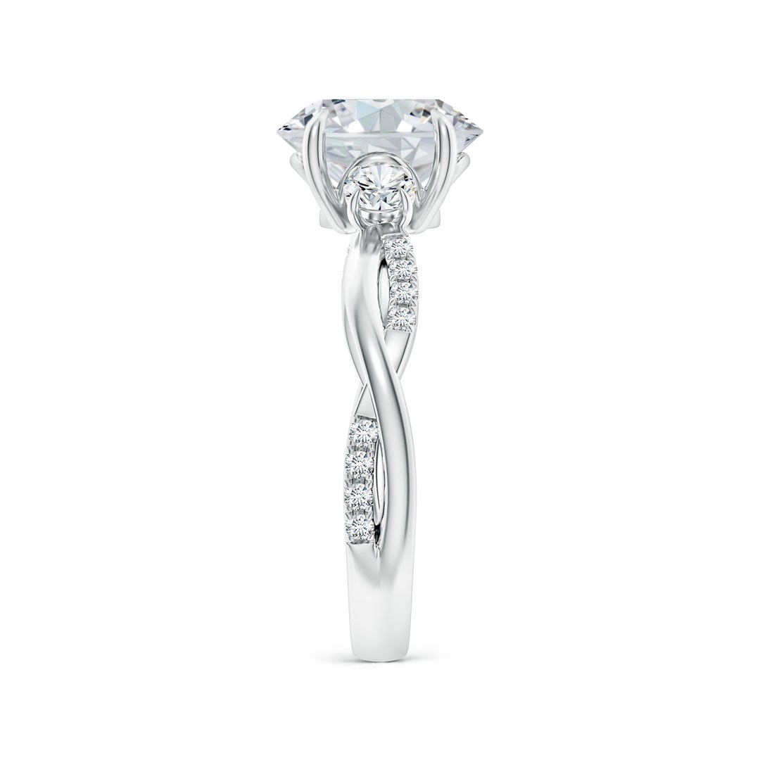 9x7mm FGVS LSR4541D-WG-FGVS-9x7 in White Gold - side 4