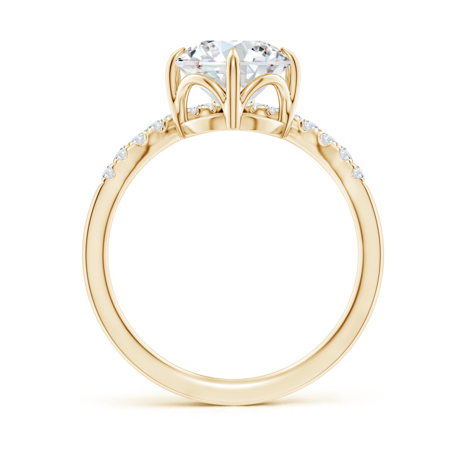 8mm FGVS LSR4544D-YG-FGVS-8 in Yellow Gold