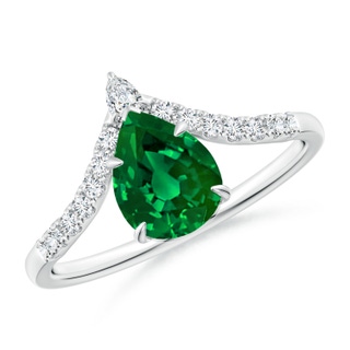 Pear Lab-Grown Lab Grown Emerald