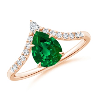 Pear Lab-Grown Lab Grown Emerald
