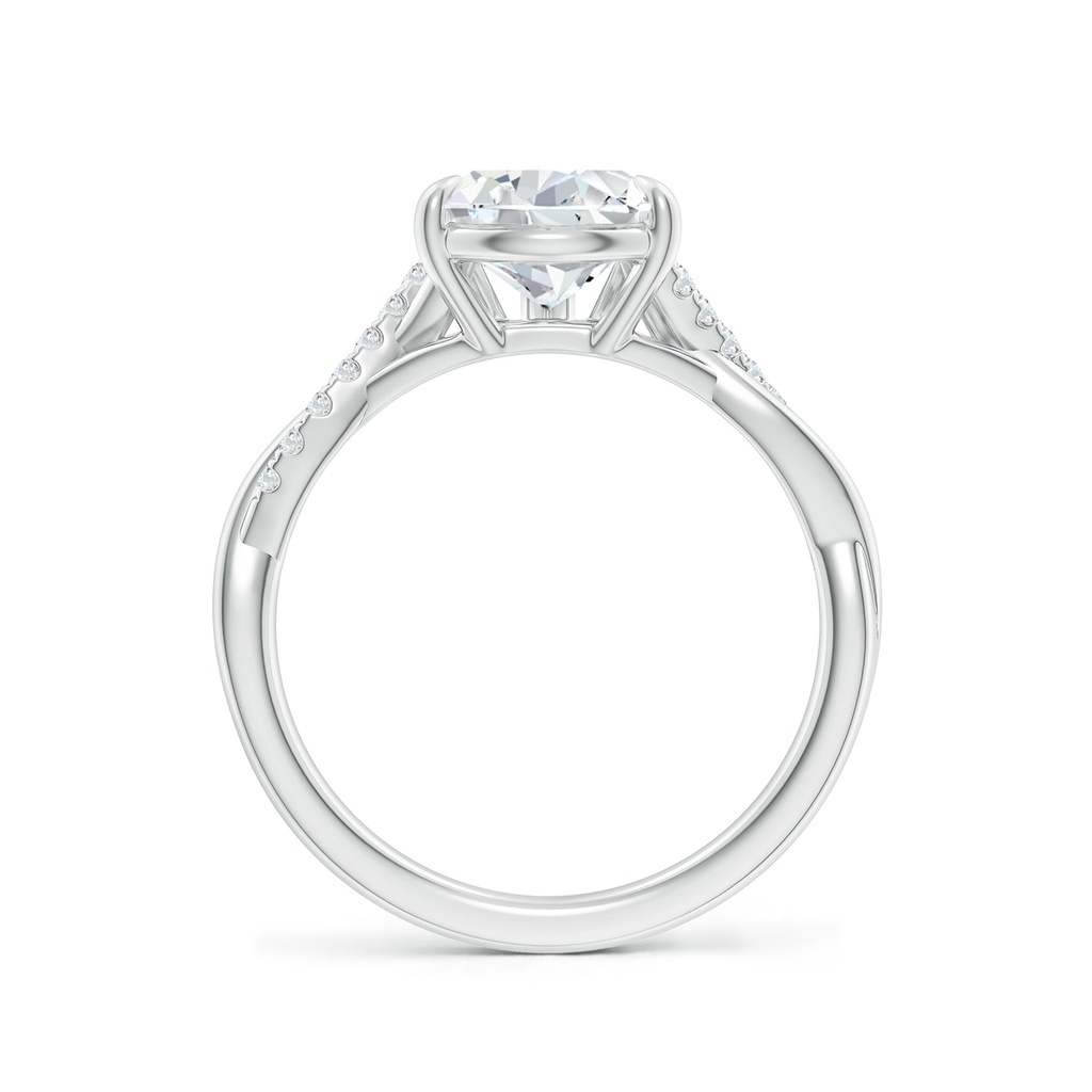 10x8mm FGVS Lab-Grown Pear-Shaped Diamond Twisted Shank Engagement Ring in P950 Platinum - side 199