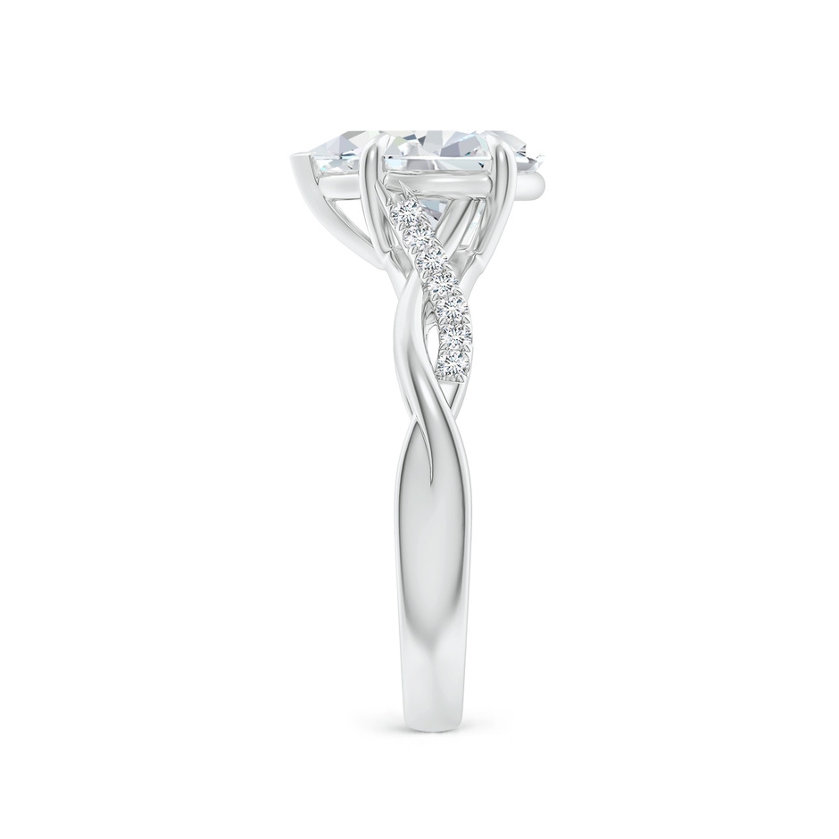 10x8mm FGVS Lab-Grown Pear-Shaped Diamond Twisted Shank Engagement Ring in White Gold side 299