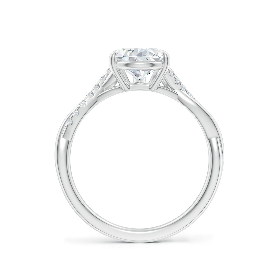 9x7mm FGVS Lab-Grown Pear-Shaped Diamond Twisted Shank Engagement Ring in White Gold side 199