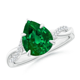 Pear Lab-Grown Lab Grown Emerald