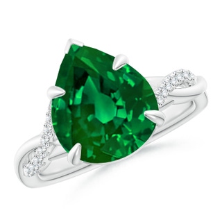 Pear Lab-Grown Lab Grown Emerald