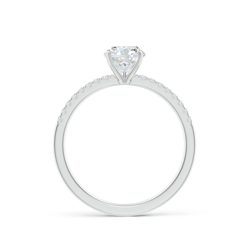 5.9mm FGVS Lab-Grown Peg Head Round Diamond Classic Engagement Ring in P950 Platinum side 199