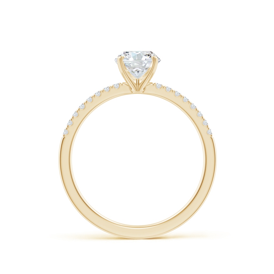 5.9mm FGVS Lab-Grown Peg Head Round Diamond Classic Engagement Ring in Yellow Gold side 199
