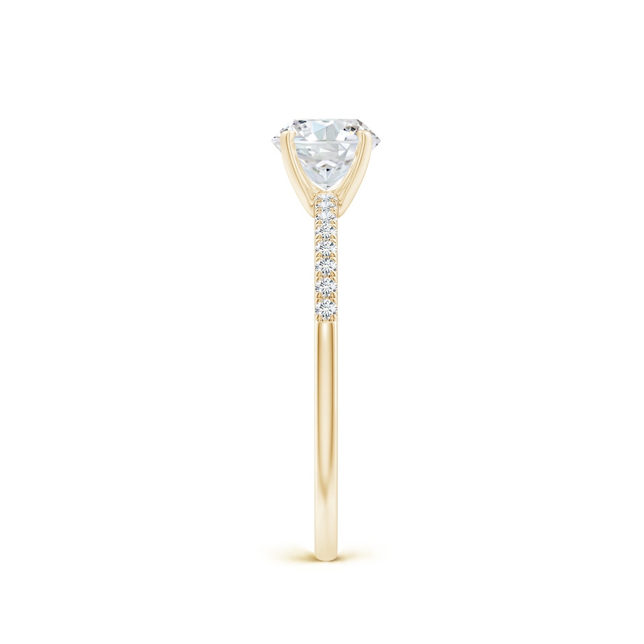 5.9mm FGVS Lab-Grown Peg Head Round Diamond Classic Engagement Ring in Yellow Gold side 299