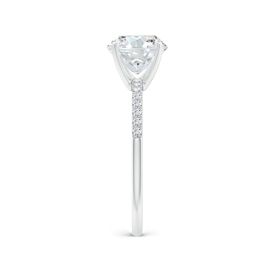 8mm FGVS Lab-Grown Peg Head Round Diamond Classic Engagement Ring in P950 Platinum side 299