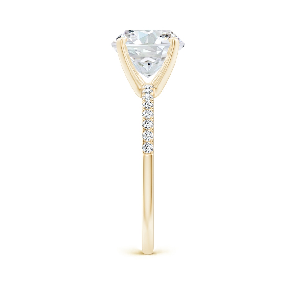 9.2mm FGVS Lab-Grown Peg Head Round Diamond Classic Engagement Ring in Yellow Gold side 299