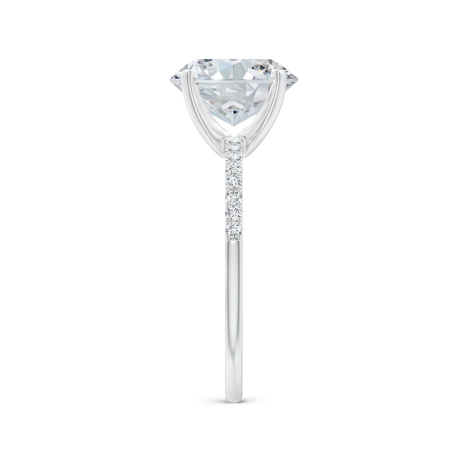 10x8mm FGVS Lab-Grown Peg Head Oval Diamond Classic Engagement Ring in P950 Platinum side 299