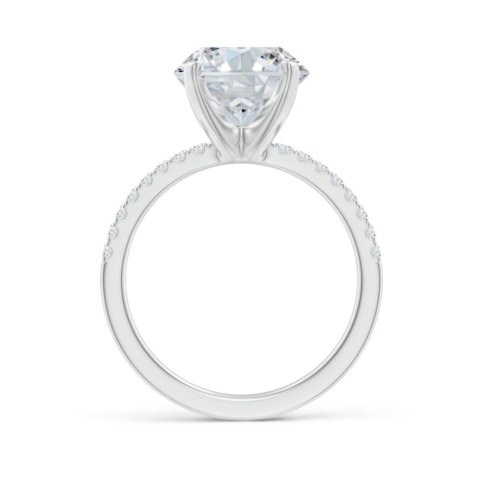 11.5x9mm FGVS Lab-Grown Peg Head Oval Diamond Classic Engagement Ring in P950 Platinum side 199