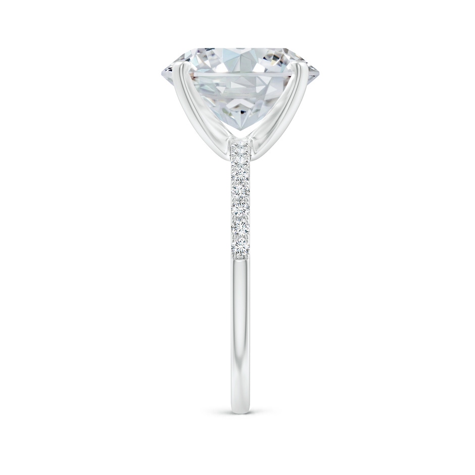 11.5x9mm FGVS Lab-Grown Peg Head Oval Diamond Classic Engagement Ring in P950 Platinum side 299