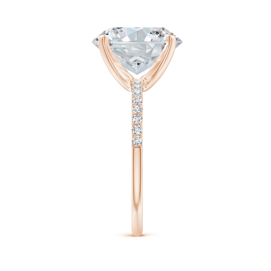 11.5x9mm FGVS Lab-Grown Peg Head Oval Diamond Classic Engagement Ring in Rose Gold side 299