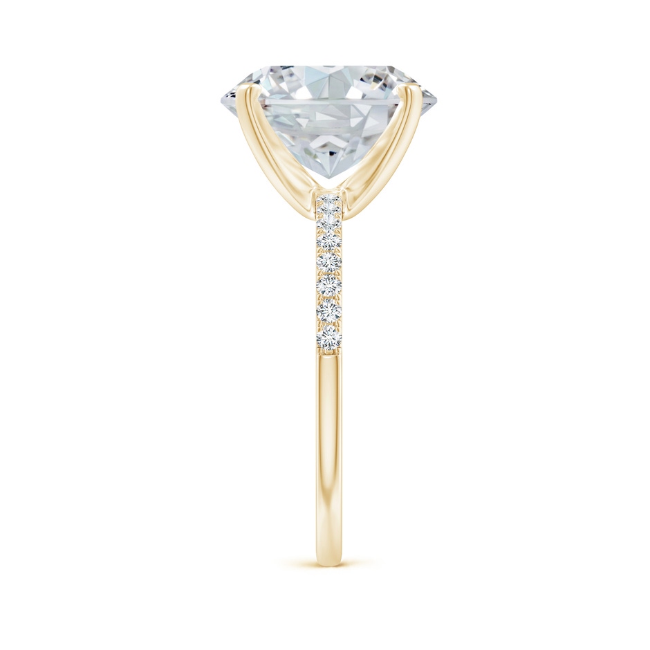 11.5x9mm FGVS Lab-Grown Peg Head Oval Diamond Classic Engagement Ring in Yellow Gold side 299