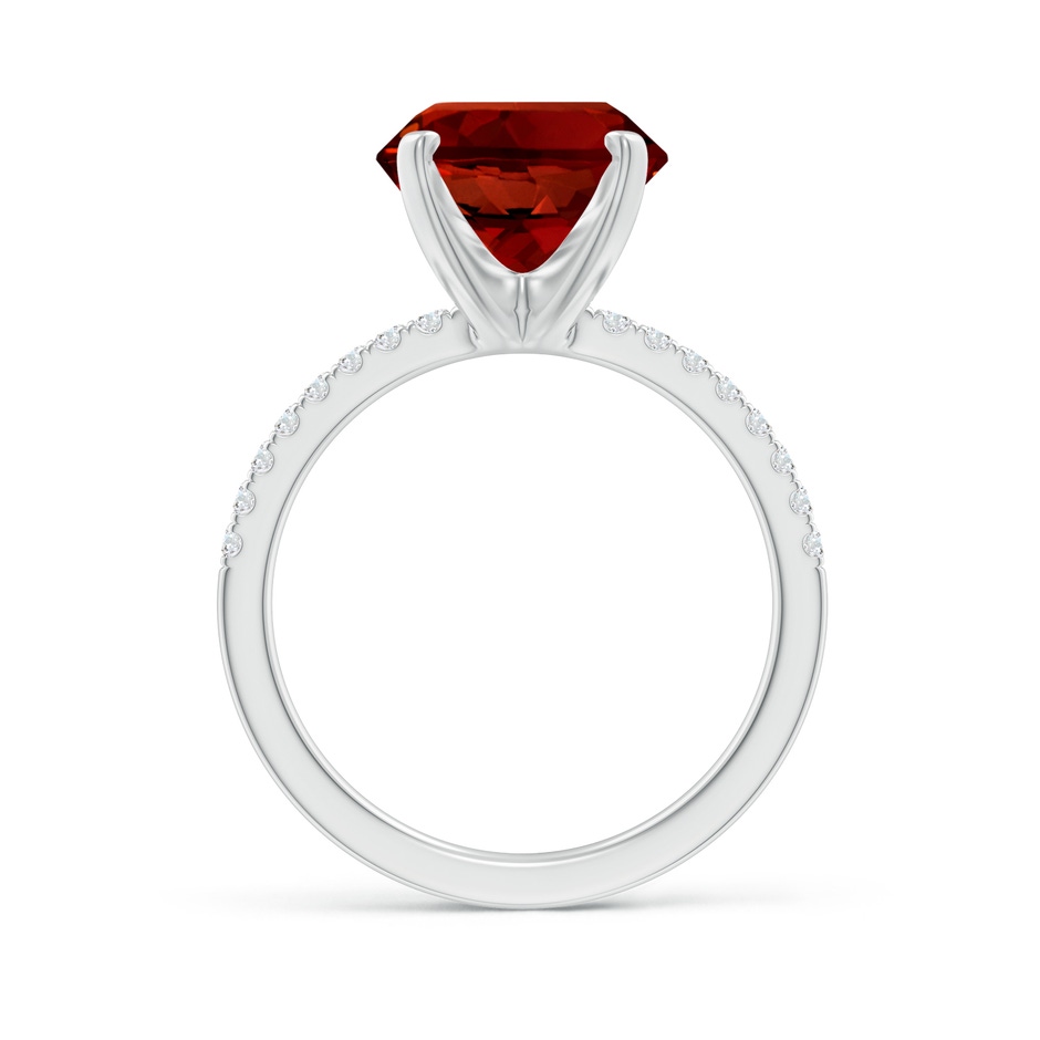 12x10mm Labgrown Lab-Grown Peg Head Oval Ruby Classic Engagement Ring in White Gold side 199