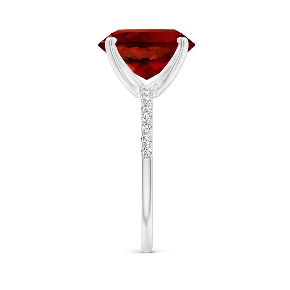 12x10mm Labgrown Lab-Grown Peg Head Oval Ruby Classic Engagement Ring in White Gold side 299