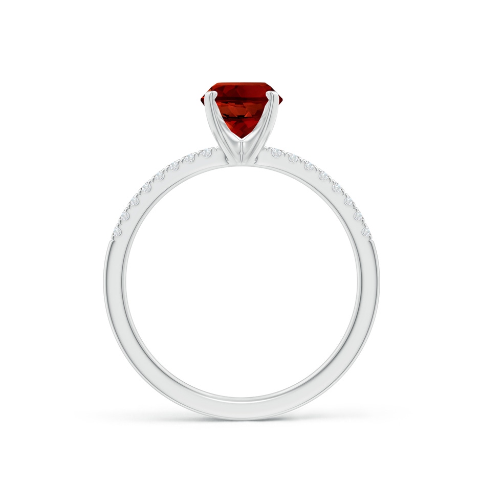 8x6mm Labgrown Lab-Grown Peg Head Oval Ruby Classic Engagement Ring in P950 Platinum side 199