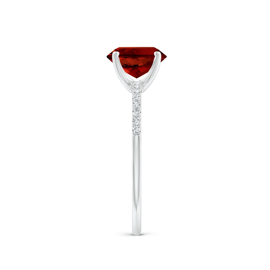 8x6mm Labgrown Lab-Grown Peg Head Oval Ruby Classic Engagement Ring in P950 Platinum side 299