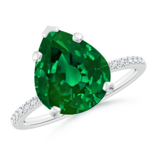 Pear Lab-Grown Lab Grown Emerald