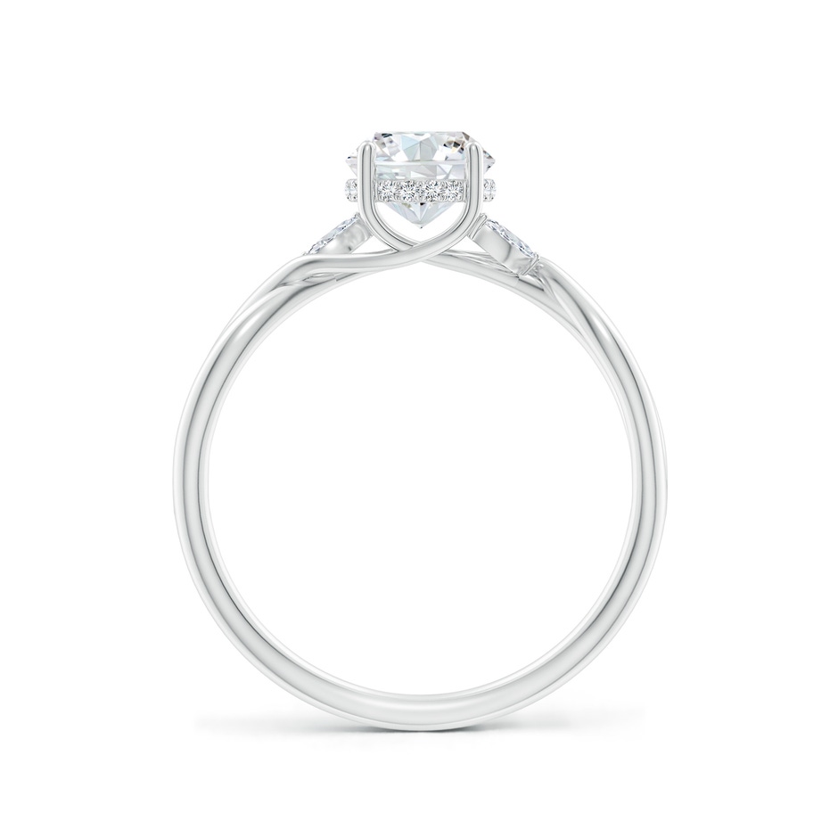 5.9mm FGVS Lab-Grown Nature-Inspired Round Diamond Hidden Halo Engagement Ring in P950 Platinum side 199