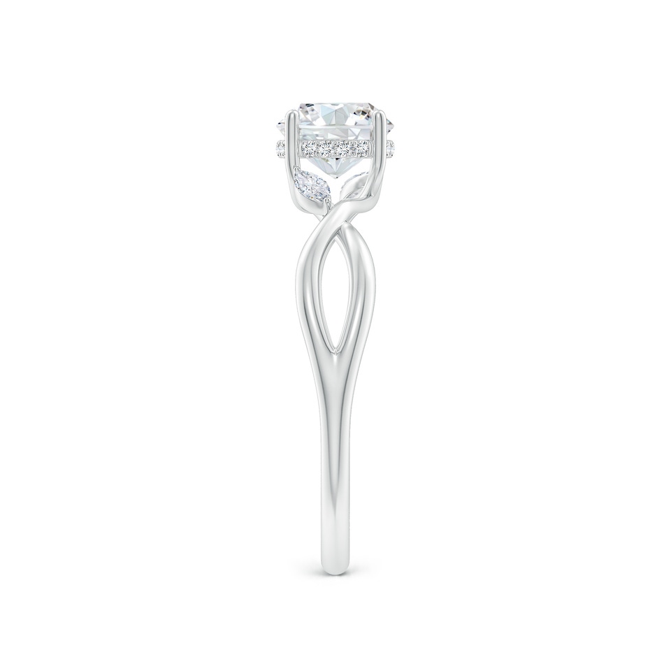 5.9mm FGVS Lab-Grown Nature-Inspired Round Diamond Hidden Halo Engagement Ring in White Gold side 299