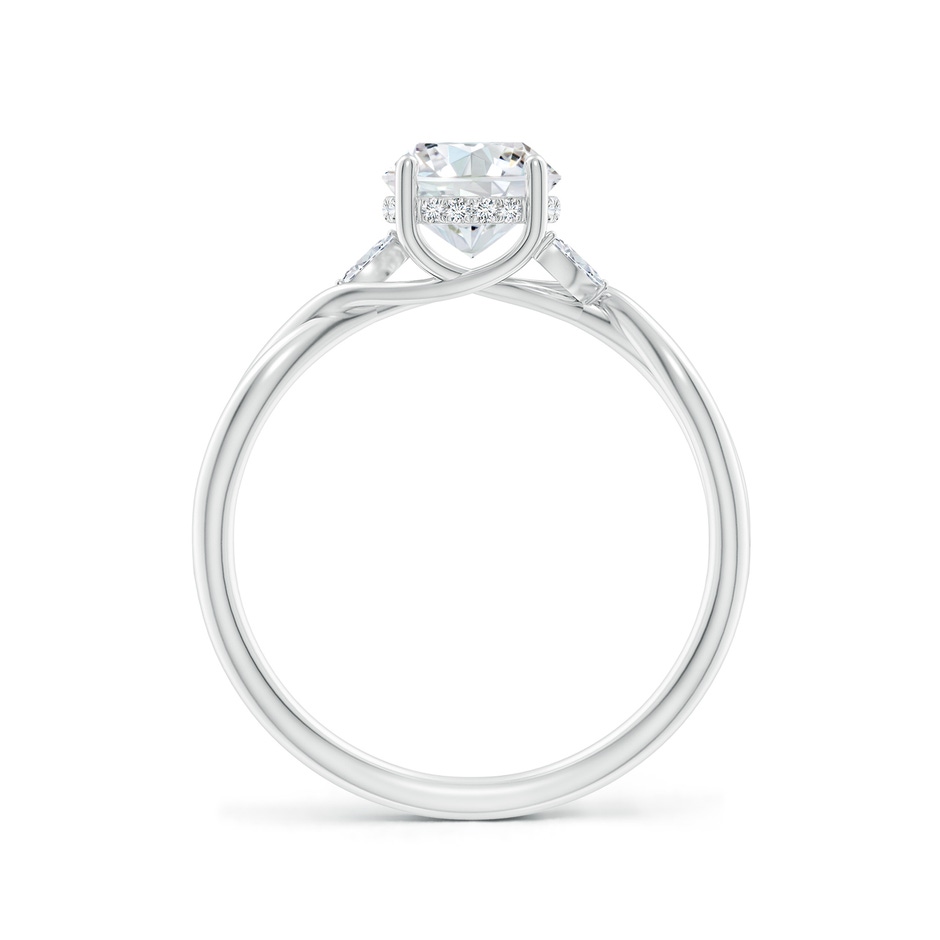 6.4mm FGVS Lab-Grown Nature-Inspired Round Diamond Hidden Halo Engagement Ring in P950 Platinum side 199