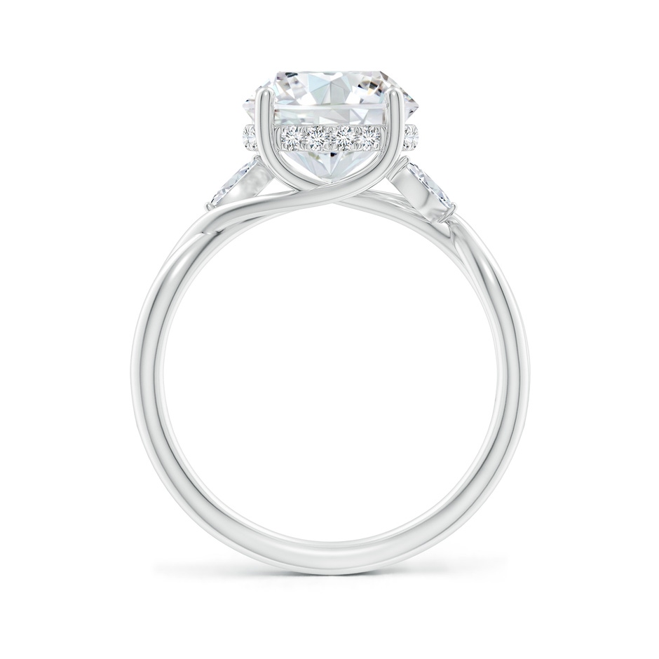 9.2mm FGVS Lab-Grown Nature-Inspired Round Diamond Hidden Halo Engagement Ring in P950 Platinum side 199