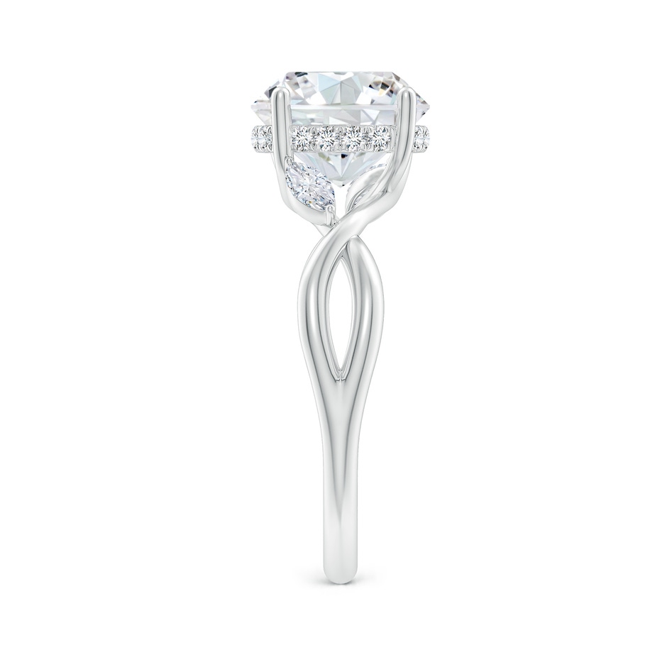 9.2mm FGVS Lab-Grown Nature-Inspired Round Diamond Hidden Halo Engagement Ring in P950 Platinum side 299