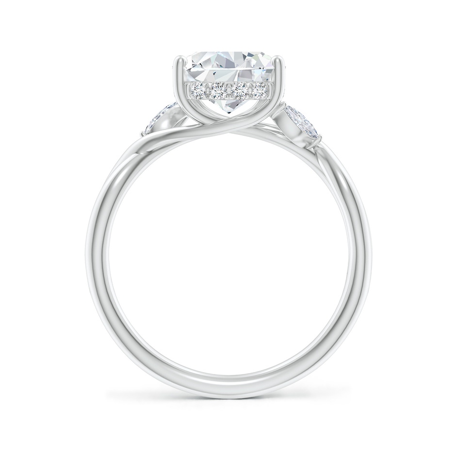 10x8mm FGVS Lab-Grown Nature-Inspired Pear Diamond Hidden Halo Engagement Ring in White Gold side 199