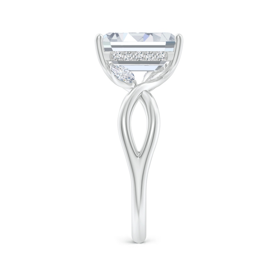 10x7.5mm FGVS Lab-Grown Nature-Inspired Emerald-Cut Diamond Hidden Halo Engagement Ring in White Gold side 299