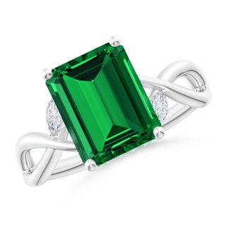 Emerald Cut Lab-Grown Lab Grown Emerald