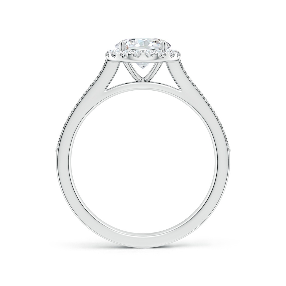 6.4mm FGVS Lab-Grown Round Diamond Reverse Tapered Shank Halo Engagement Ring in White Gold side 199