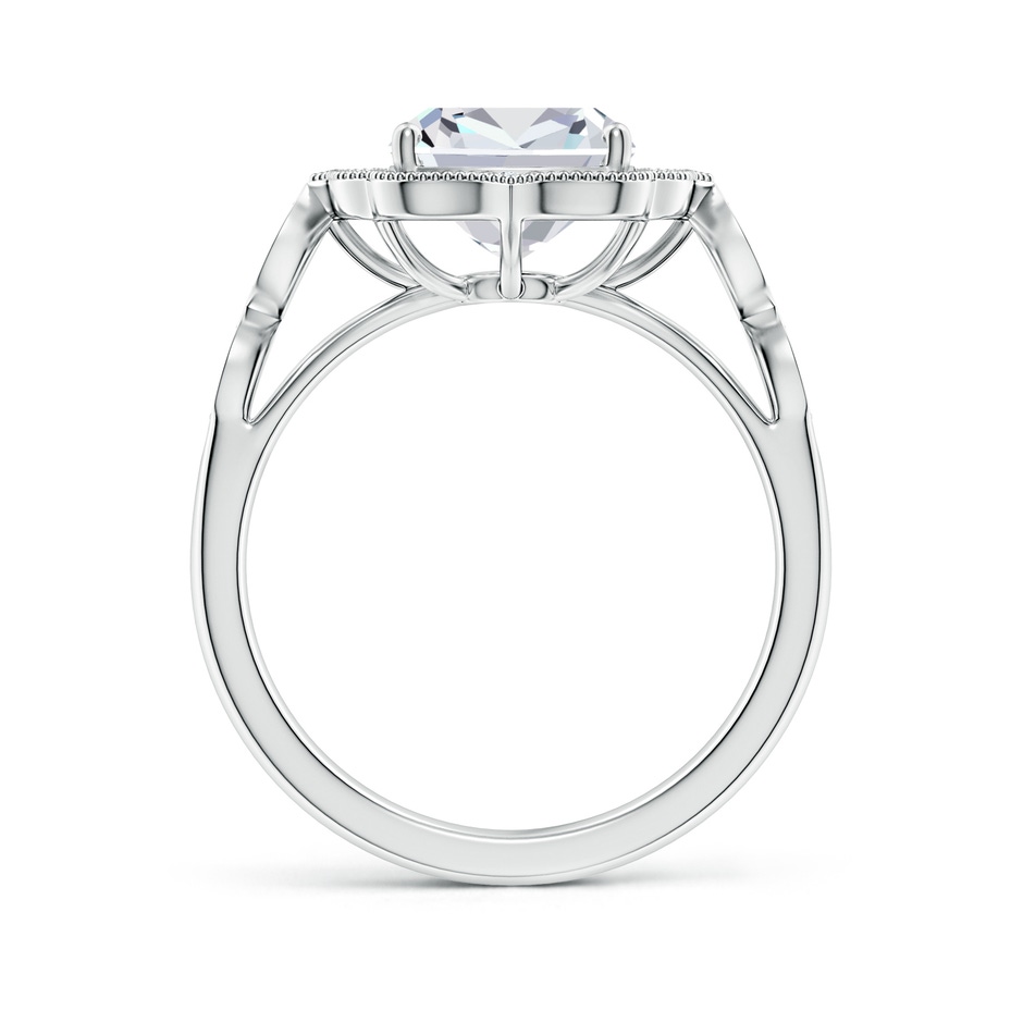 10x7.5mm FGVS Lab-Grown Vintage Inspired Cushion Rectangular Diamond Ornate Halo Engagement Ring in White Gold side 199