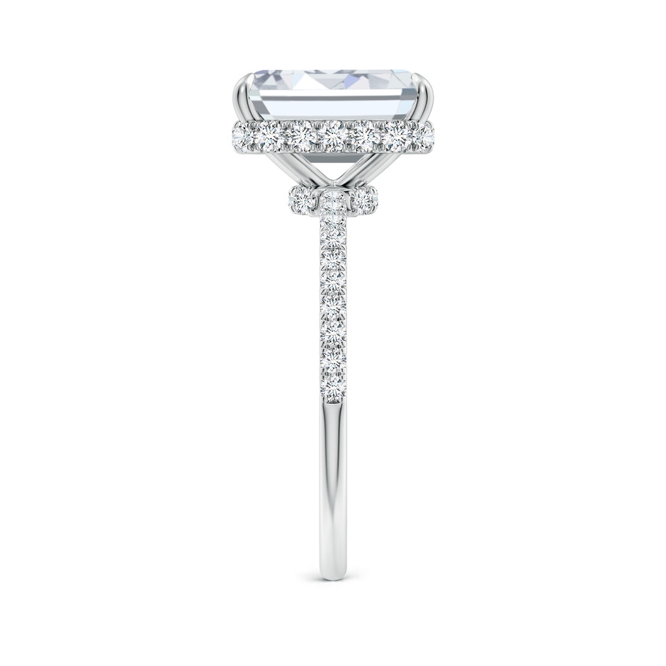 10x7.5mm FGVS Lab-Grown Emerald-Cut Diamond Hidden Halo Classic Engagement Ring in White Gold side 299