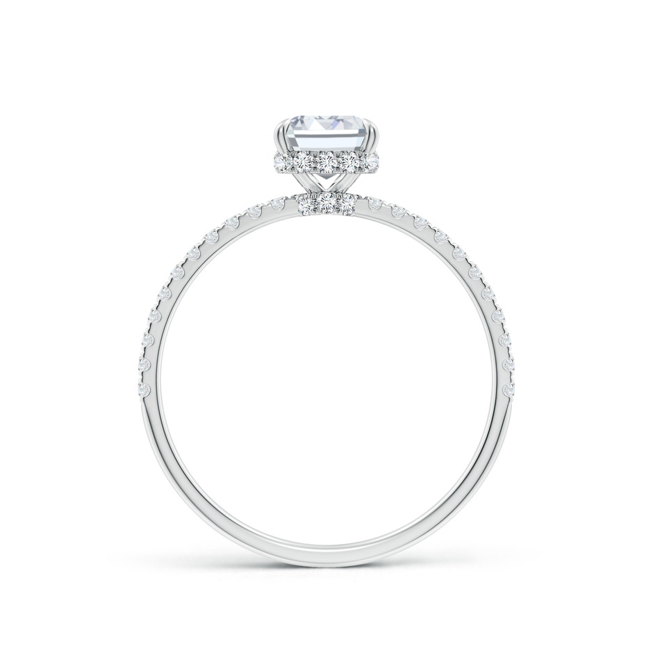 7x5mm FGVS Lab-Grown Emerald-Cut Diamond Hidden Halo Classic Engagement Ring in P950 Platinum side 199