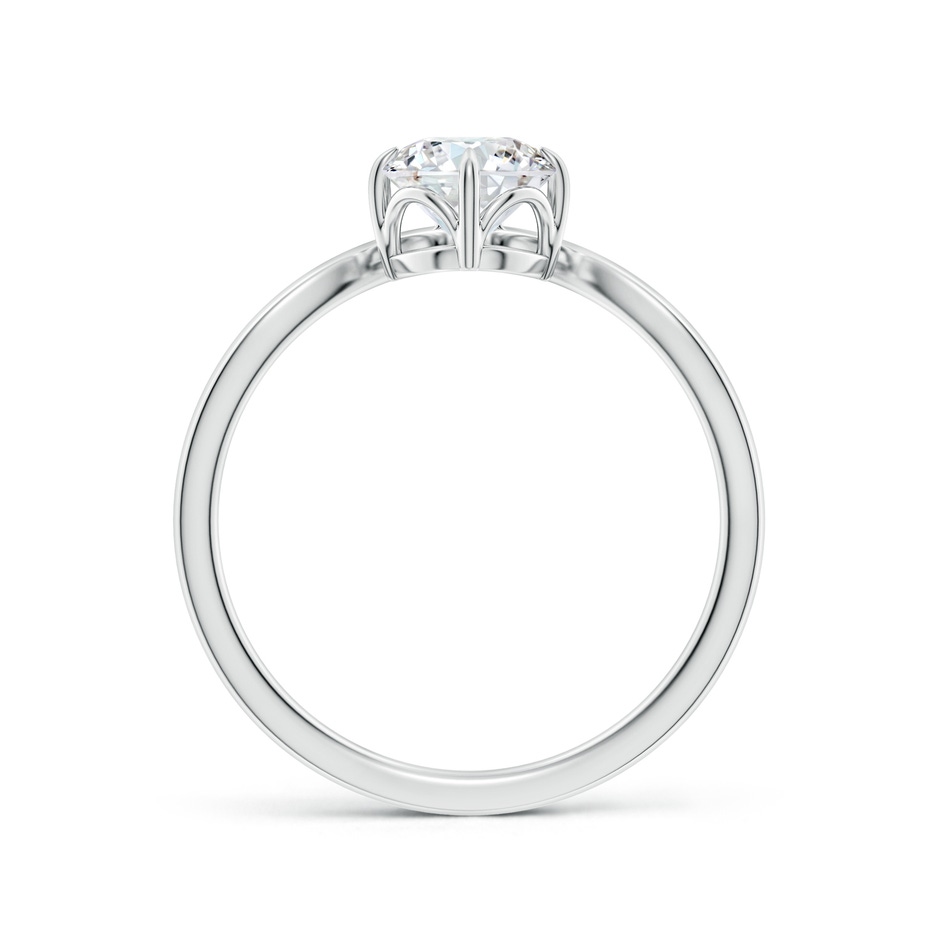 5.9mm FGVS Lab-Grown Prong-Set Round Diamond Chevron Engagement Ring in White Gold side 199