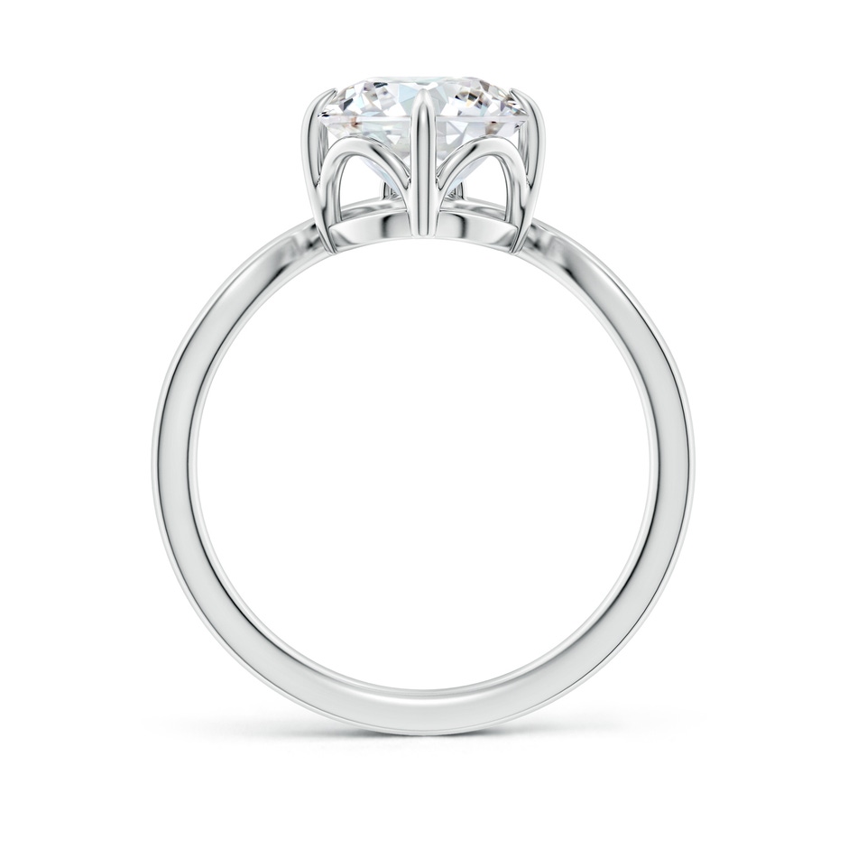 8mm FGVS Lab-Grown Prong-Set Round Diamond Chevron Engagement Ring in 18K White Gold side 199