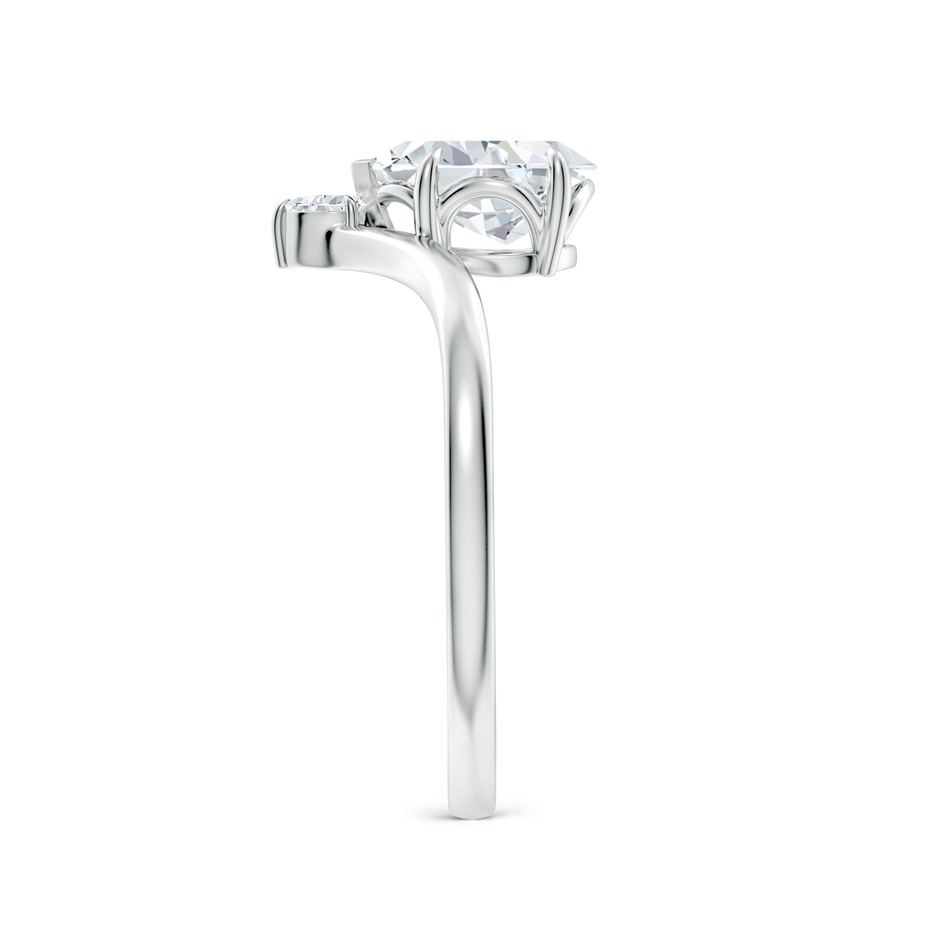 7.7x5.7mm FGVS Lab-Grown Prong-Set Pear Diamond Chevron Engagement Ring in White Gold side 299