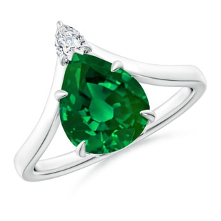 Pear Lab-Grown Lab Grown Emerald