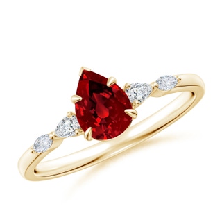 Pear Lab-Grown Lab Grown Ruby
