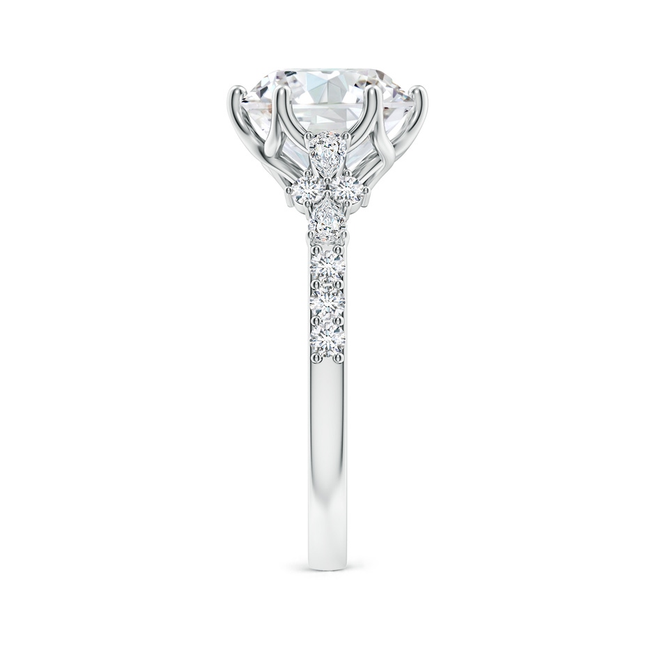 9.2mm FGVS Lab-Grown Round Diamond Side Stone Engagement Ring with Accents in White Gold side 299
