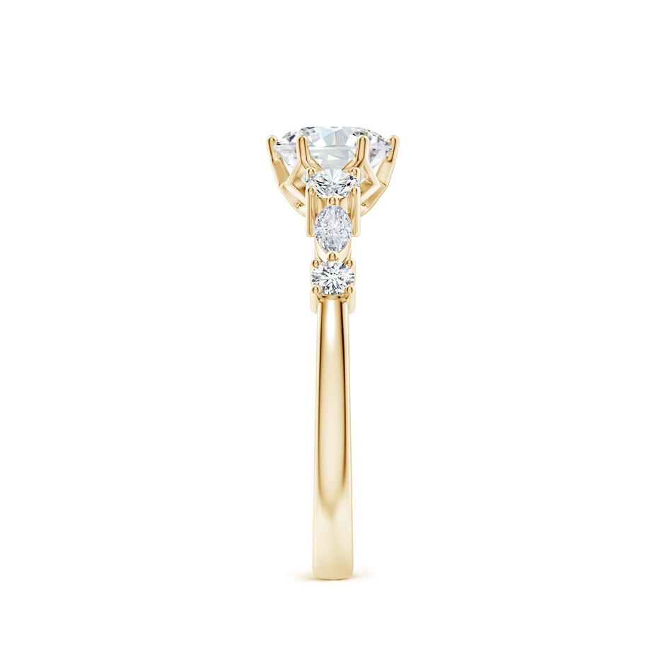 5.9mm FGVS Lab-Grown Classic Round Diamond Side Stone Engagement Ring in Yellow Gold side 299