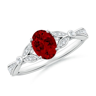 Oval Lab-Grown Lab Grown Ruby