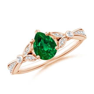Pear Lab-Grown Lab Grown Emerald