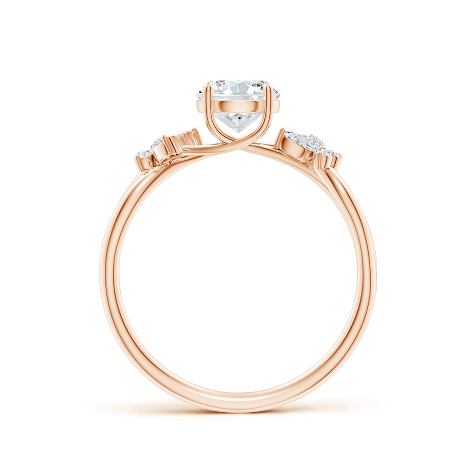 5.9mm FGVS Lab-Grown Round Diamond Butterfly Engagement Ring in Rose Gold side 199