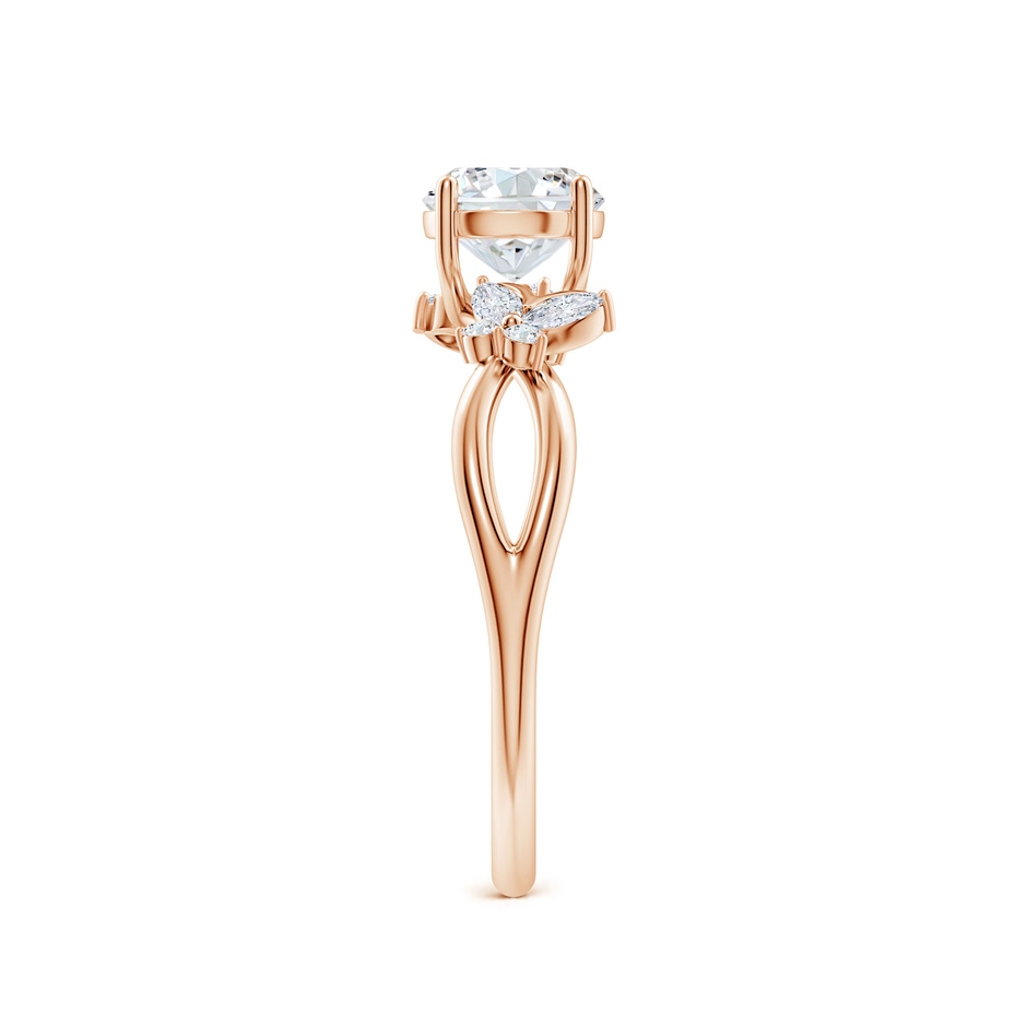 5.9mm FGVS Lab-Grown Round Diamond Butterfly Engagement Ring in Rose Gold side 299