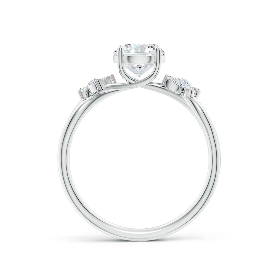 6.4mm FGVS Lab-Grown Round Diamond Butterfly Engagement Ring in P950 Platinum side 199
